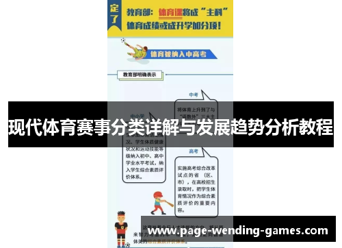 现代体育赛事分类详解与发展趋势分析教程